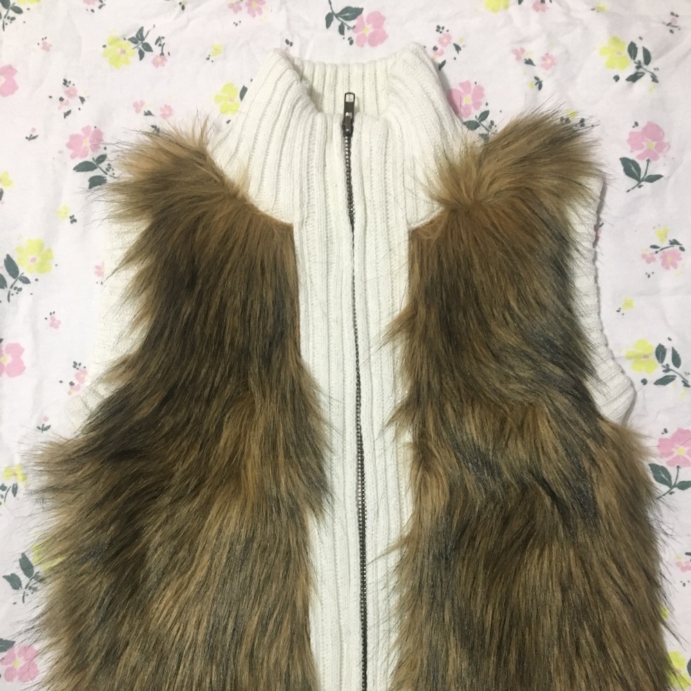 faux fur sweater